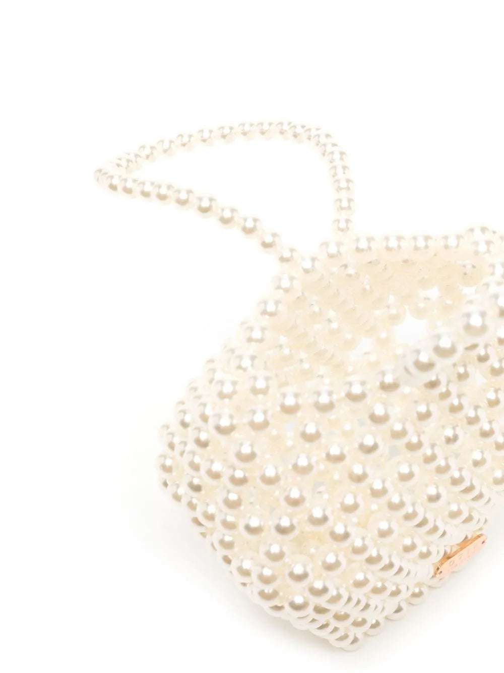 0711Strawberry beaded tote bag