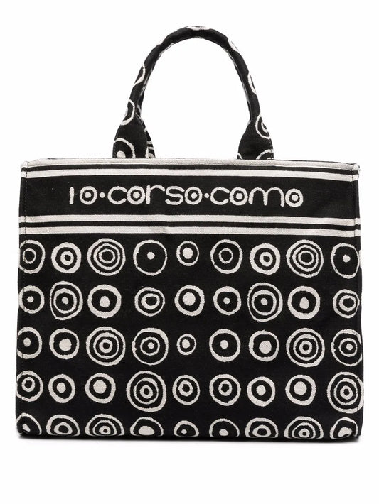 10 CORSO COMO graphic print canvas tote