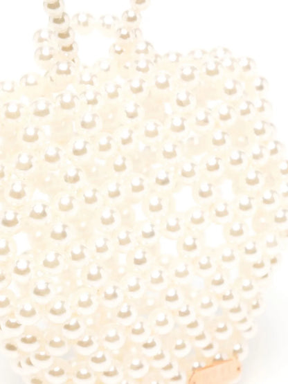 0711Strawberry beaded tote bag