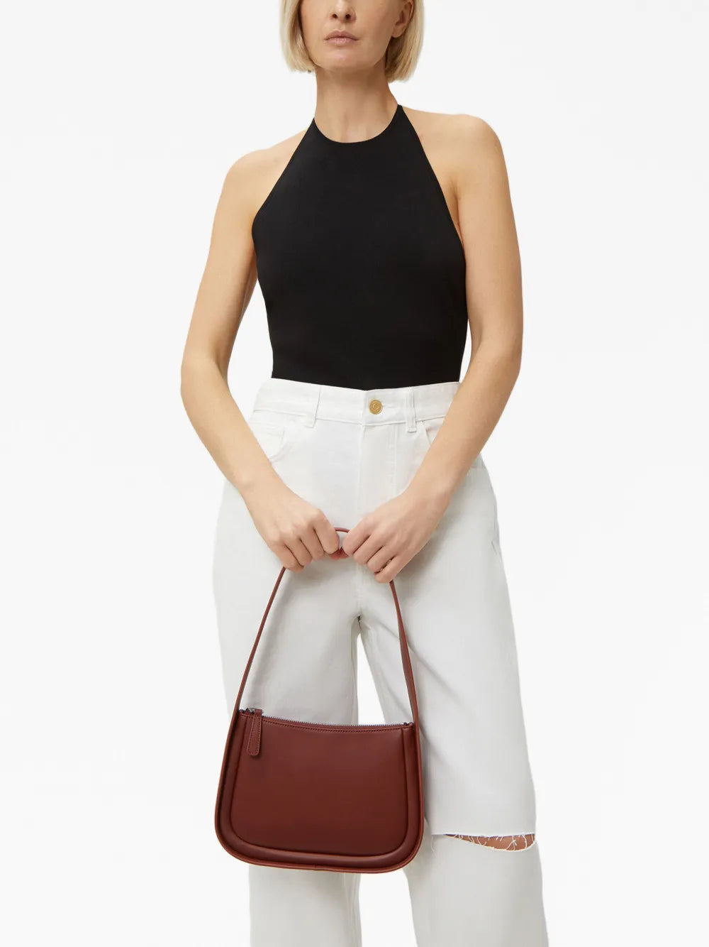 12 STOREEZcurved-corners leather mini bag