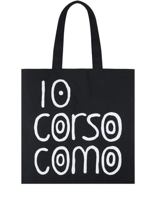 10 CORSO COMO logo print canvas tote bag