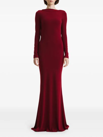 2310 STUDIO cowl-back maxi dress