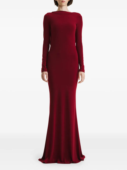 2310 STUDIO cowl-back maxi dress