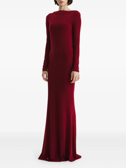 2310 STUDIO cowl-back maxi dress