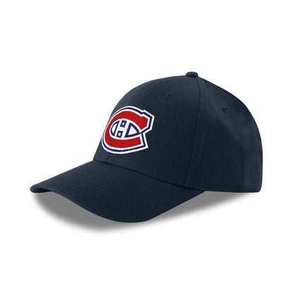 NHL - Men's Montreal Canadiens Flat Logo Hat (NHXX2KQMHDCC1PB 41NVY)