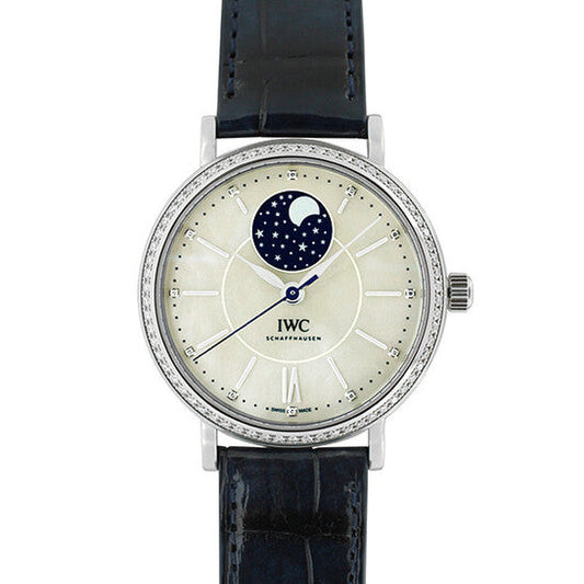IWC Portofino Mother of Pearl Moonphase Diamond Automatic Unisex Watch 4590-01 Item No. IW459001