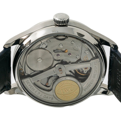 IWC Portuguese Automatic Steel Blue Men's Watch  Item No. IW500107