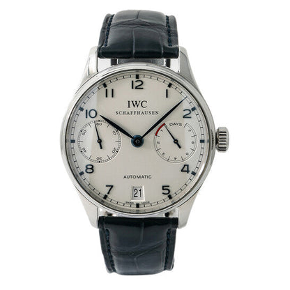 IWC Portuguese Automatic Steel Blue Men's Watch  Item No. IW500107