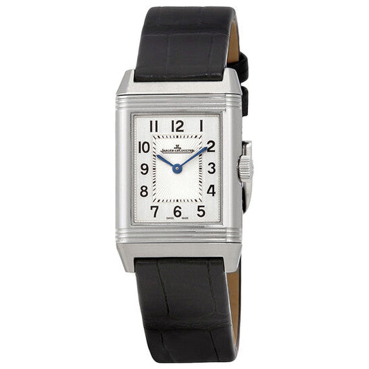 Jaeger LeCoultre Reverso Classic Silver Dial Ladies Leather Watch  Item No. Q2608530
