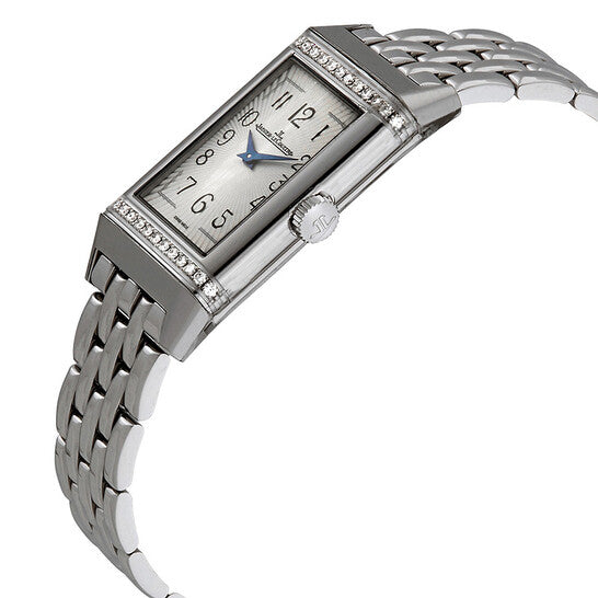 Jaeger LeCoultre Reverso Diamond Silver Dial Ladies Watch  Item No. Q3288120