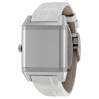 Jaeger LeCoultre White Dial White Leather Ladies Watch  Item No. Q7068421