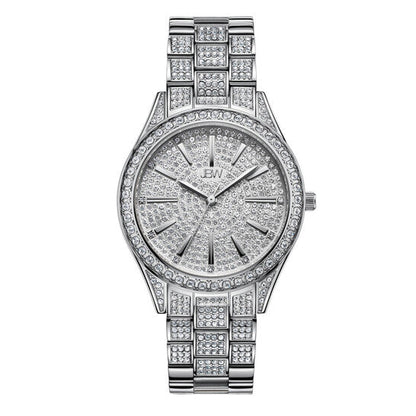 JBW Cristal 34 Quartz Diamond Silver Dial Ladies Watch  Item No. J6383C