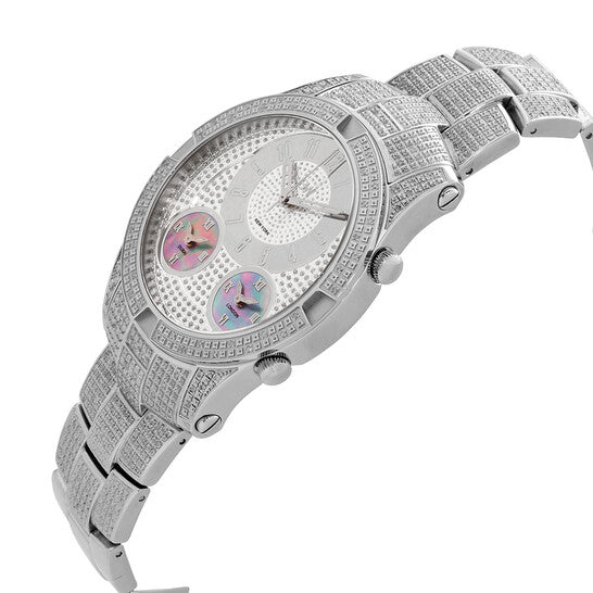 JBW Men's Jet Setter III 1.18 ctw Diamond Stainless Steel Watch  Item No. J6348B