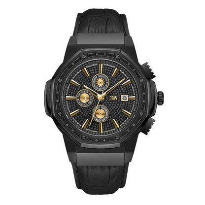 JBW Saxon Quartz Black Dial Unisex Watch  Item No. JB-6101L-S