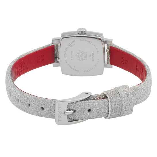 Tissot Lovely Square Festive Kit Quartz Diamond Silver Dial Ladies Watch  Item No. T0581091703602