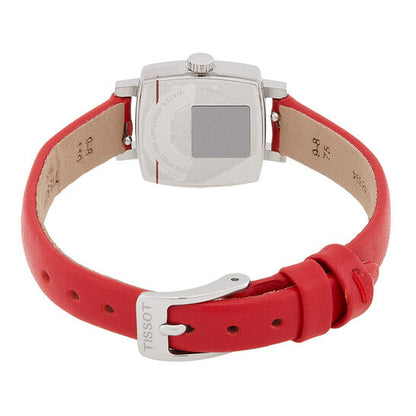 Tissot Lovely Square Valentines Quartz Diamond Silver Dial Ladies Watch  Item No. T0581091603600