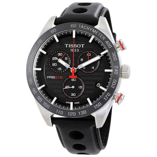 Tissot PRS 516 Chronograph Black Dial Men's Watch  Item No. T100.417.16.051.00
