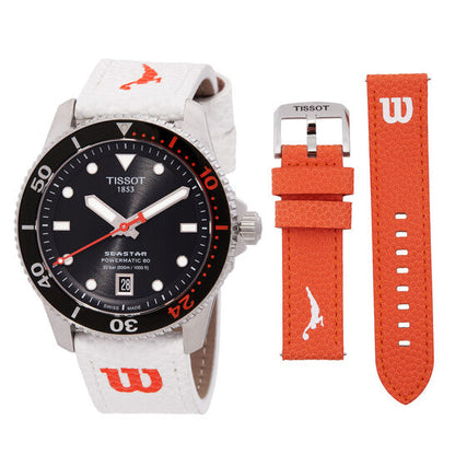 Tissot Seastar Wilson WNBA Automatic Black Dial Unisex Watch  Item No. T1208071705100
