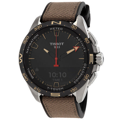 Tissot T-Touch Connect Solar Perpetual Alarm Chronograph GMT Quartz Analog-Digital Black Dial Men's Watch  Item No. T121.420.47.051.07