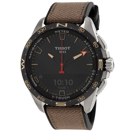 Tissot T-Touch Connect Solar Perpetual Alarm Chronograph GMT Quartz Analog-Digital Black Dial Men's Watch  Item No. T121.420.47.051.07