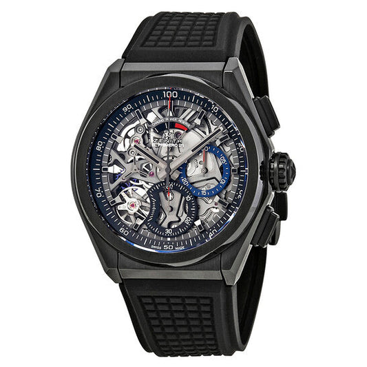 Zenith Defy El Primero 21 Skeleton Dial Automatic Men's Rubber Watch  Item No. 49.9000.9004/78.R782