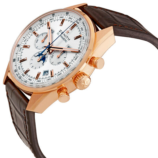 Zenith El Primero Automatic Silver Dial 18kt Rose Gold Men's Watch 18209141001C494 Item No. 18.2091.410/01.C494