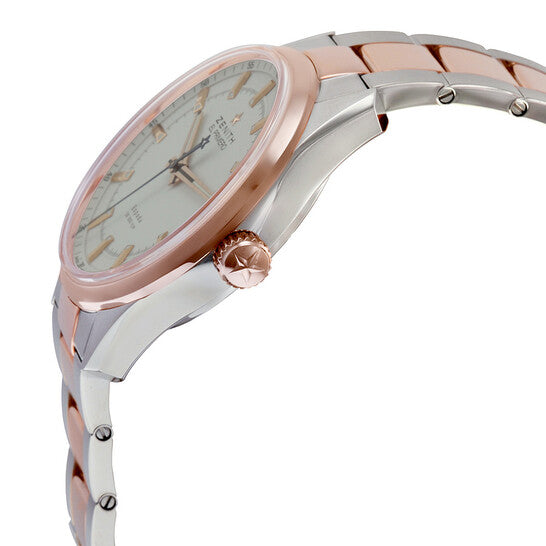 Zenith El Primero Espada White Dial Stainless Steel and 18kt Rose Gold Men's Watch  Item No. 51.2170.4650/01.M2170