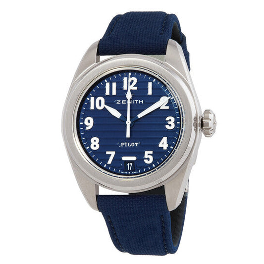 Zenith Pilot Automatic Blue Dial Men's Watch  Item No. 03.4000.3620/51.I003